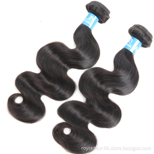 Free Sample Wholesale Price Real Unprocessed Raw Virgin Brazilian Hair Loose Wave Bundles with Frontal Closure in China